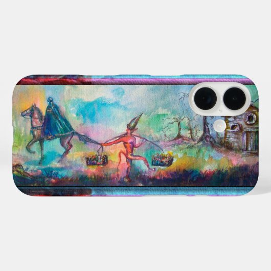 Coques Case-Mate iPhone TEMPTATION Chevalier foncé et le trésor du diable, (Verso (horizontal))