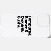 Coques Case-Mate iPhone Tempura & Ramen & Onigiri & Sushi. (Verso (horizontal))