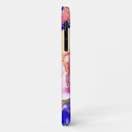 Coques Case-Mate iPhone Tendance Abstraite Liquide Tourbillons Purple Rose (Dos/Gauche)