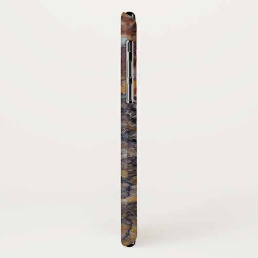 Coques Case-Mate iPhone Tendance Brown Faux Marble Stone (Dos/Gauche)