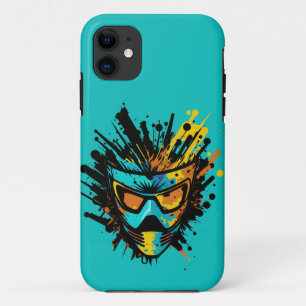 Case-Mate iPhone Case Tendance colorée turquoise en Paintball Masque