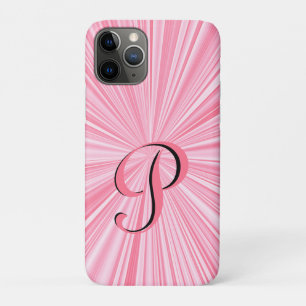 Case-Mate iPhone Case Tendance couleur rose chaud éclat Monogramme initi