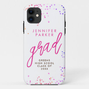 Case-Mate iPhone Case Tendance écriture manuscrite rose chaud blanc dipl