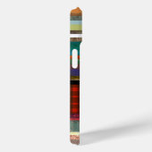 Coques Case-Mate iPhone Tendance Gingham art rayé grunge (Verso / Droite)