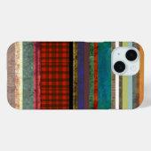 Coques Case-Mate iPhone Tendance Gingham art rayé grunge (Verso (horizontal))