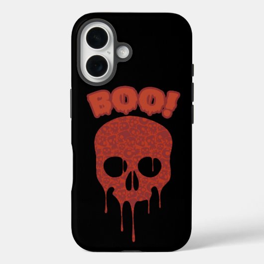 Coques Case-Mate iPhone Tendance Halloween Éffrayant Boo Skull (Verso)