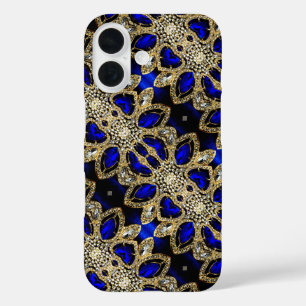 Coques iPhone 16 tendance or turquoise élégant argent bleu profond