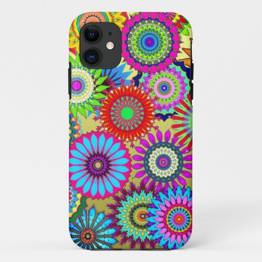 Coques Case-Mate iPhone Tendance Psychedelique Fleur Accessoire d'impressi (Dos)
