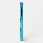 Coques Case-Mate iPhone Tendance Turquoise, Noir et Agate Dorée & Nom DIY (Dos/Gauche)