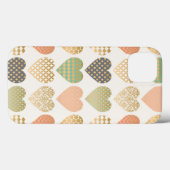 Coques Case-Mate iPhone tendances modernes coeurs graphiques (Verso (horizontal))