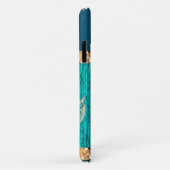 Coques Case-Mate iPhone Ténèbres Tendance Turquoise (Dos/Droite)