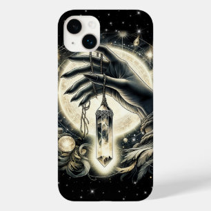 Coque Pour iPhone 14 Plus Tenir à la main un cristal sous le clair de lune