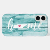 Coques Case-Mate iPhone Tennessee Accueil État Turquoise Look bois (Verso (horizontal))
