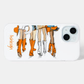 Coques Case-Mate iPhone Tennessee Ladies Cowboy Boots Orange Nom de la mod (Verso (horizontal))