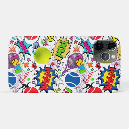 Coques Case-Mate iPhone 😍 🤩 tennis 🎾 motif  (Dos (Horizontal))