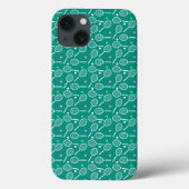 Coques Case-Mate iPhone Tennis Racket Motif Green (Verso)