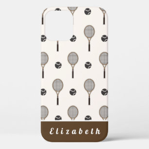 Case-Mate iPhone Case Tennis Soft Rose & Brown Nom personnalisé Fille Sp