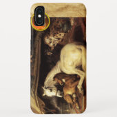 Coques Case-Mate iPhone TENTE ARABE AVEC HORSE Orange Agate Gem Monogram (Dos)