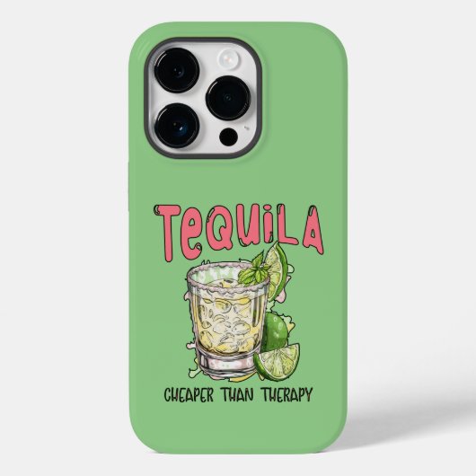 Coques Case-Mate iPhone Tequila moins cher que la thérapie amusante Tequil (Verso)