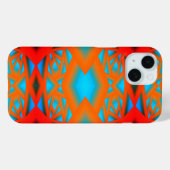 Coques Case-Mate iPhone Tequila Sunrise Ombre Art Abstrait géométrique (Verso (horizontal))