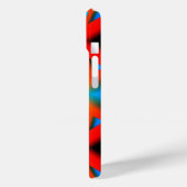 Coques Case-Mate iPhone Tequila Sunrise Ombre Art Abstrait géométrique (Verso / Gauche)