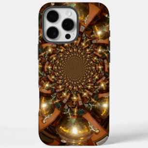 iPhone 16 Pro Max Case Terme de conception Silver et Gold