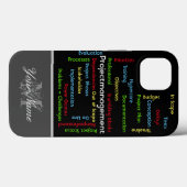 Coques Case-Mate iPhone Termes de gestion de projet pour ProjectManagers (Verso (horizontal))
