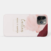 Coques Case-Mate iPhone Terra rose pâle Cotta Abstrait (Dos (Horizontal))