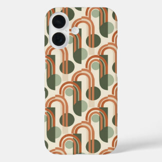 Coques iPhone 16 Terracotta Arch Pattern Phone Case