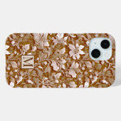 Coques Case-Mate iPhone Terracotta Burnt Orange Boho botanique moderne (Verso (horizontal))