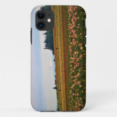 Coques Case-Mate iPhone Terrain de tulipe avec Mt Hood, Oregon (Dos)