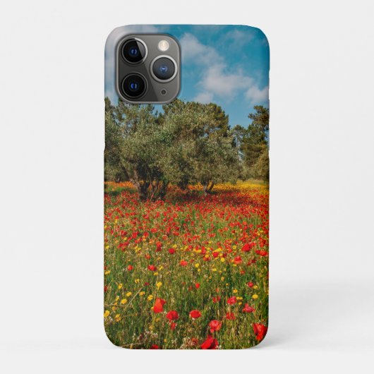 Coques Case-Mate iPhone terrain fleuri et arboré (Dos)