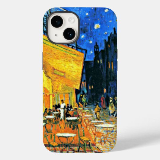 Coques Case-Mate iPhone Terrasse du Café par Vincent van Gogh, (Verso)