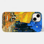 Coques Case-Mate iPhone Terrasse du Café par Vincent van Gogh, (Verso (horizontal))