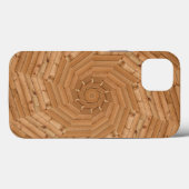 Coques Case-Mate iPhone Terrasse - Mosaïque en bois (Verso (horizontal))
