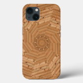 Coques Case-Mate iPhone Terrasse - Mosaïque en bois (Verso)