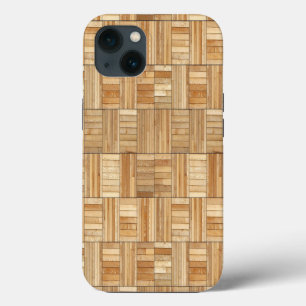 Case-Mate iPhone Case Terrasse Soleil - Gros carreaux en bois de pin