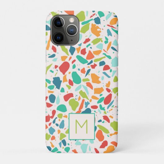Coques Case-Mate iPhone Terrazzo Colorful Architectural INITIAL Designer (Dos)