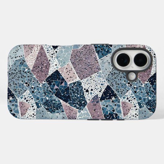 Coques Case-Mate iPhone Terrazzo Conception abstraite (Verso (horizontal))