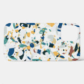 Coques Case-Mate iPhone Terrazzo motif sans couture. Design abstrait moder (Verso (horizontal))