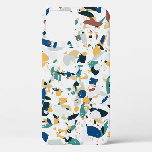 Coques Case-Mate iPhone Terrazzo motif sans couture. Design abstrait moder (Verso)