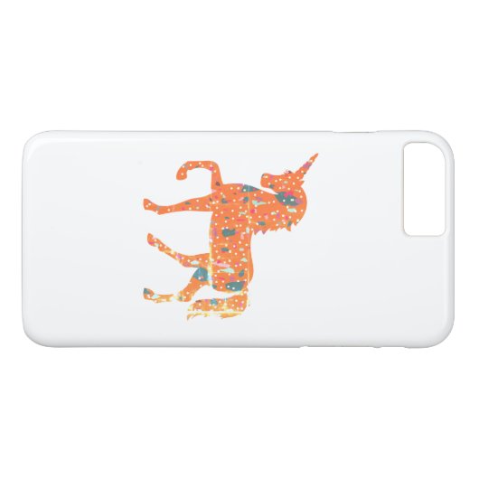 Coques Case-Mate iPhone Terrazzo Pièces Unicorne (Dos (Horizontal))