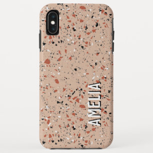 Case-Mate iPhone Case Terrazzo rose moderne Imprimer Motif Nom personnal