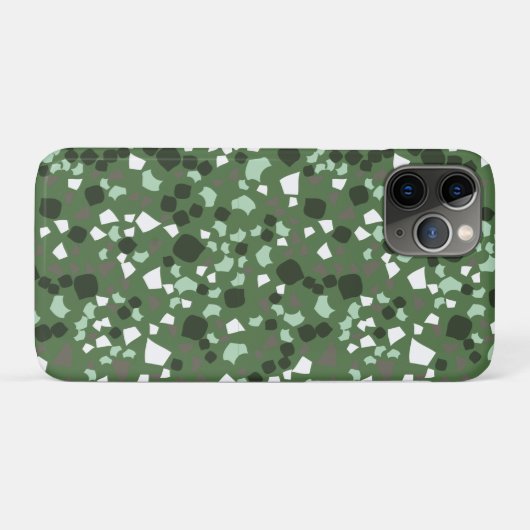 Coques Case-Mate iPhone Terrazzo vert et blanc Minimal moderne (Dos (Horizontal))