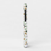 Coques Case-Mate iPhone Terrazzo vert et blanc Minimal moderne (Dos/Gauche)