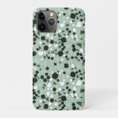 Coques Case-Mate iPhone Terrazzo vert et blanc Minimal moderne Coque-Mate (Dos)