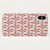 Coques Case-Mate iPhone Terre Cuite Rose Blanc Motif (Dos (Horizontal))