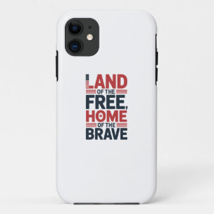 Case-Mate iPhone Case Terre de la Liberté Chemise USA Maison des Brave