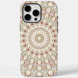 Coques iPhone 16 Pro Max Terre de Sienne et Mandala de Rouille Motif