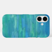 Coques Case-Mate iPhone Terre Mère Abstrait en Bleu (Verso (horizontal))